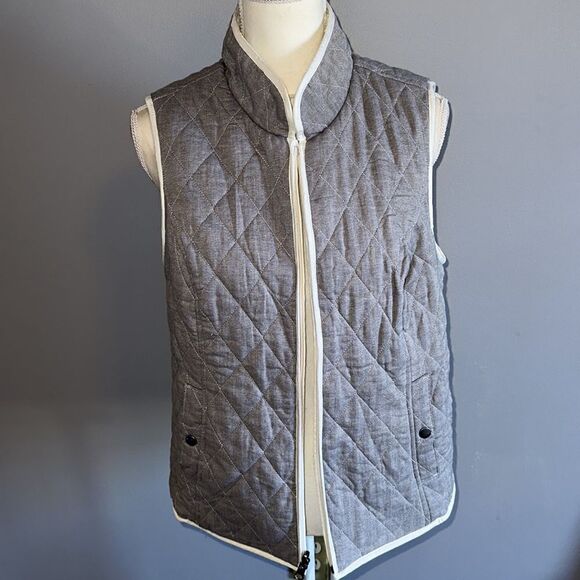 Croft & Barrow Quilted Fleece Reversible Vest! - Picture 1 of 8